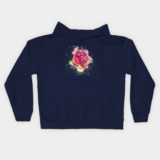 Rose whatercolor Kids Hoodie